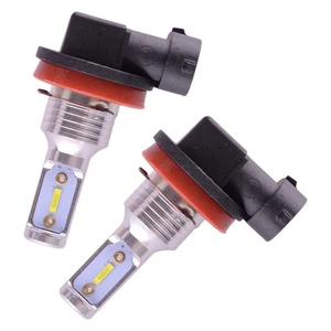 2pcs H9 White LED Motorcycle ATV UTV Headlight Bulb 12V - Picture 1 of 5