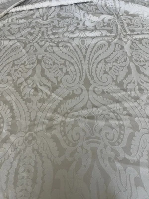 3 Yds Wool Blend Damask Pattern Decorater Fabric - Image 1 of 4