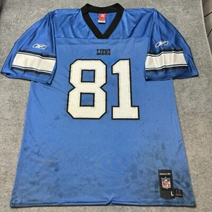 Mens Reebok Calvin Johnson Megatron Detroit Lions NFL Football Jersey Size Large - Picture 1 of 14
