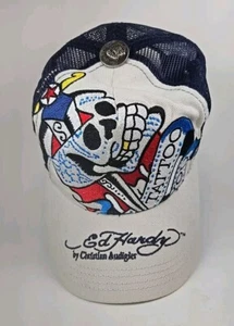 Ed Hardy Y2K Trucker Cap Hat Christian Audigier SKULL TATTOO YOU SnapBack Mesh - Bild 1 von 10