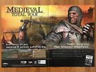 Medieval : Total War PC 2002 vintage 2 pages affiche de jeu publicitaire art impression promo rare