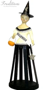 Vtg NICOLE SAYRE "HALLOWEEN" SANTOS CAGE DOLL WITCH & PUMPKIN - Picture 1 of 8
