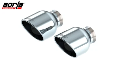 Borla 5-Inch Chrome Exhaust Tip Kit For 2015-2024 Dodge Charger/Chrysler 300C V8 Foto 1 de 4