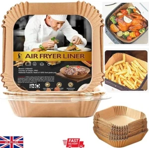 Einweg Ninja Luft Friteuse Papier Einlagen Antihaft Pergament Zubehör 100 Stück - Bild 1 von 10