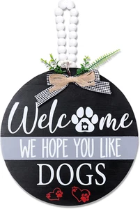 12'' Hanging Welcome Sign for Front Door, Welcome Sign for Porch Decor, Housewar - Picture 1 of 12