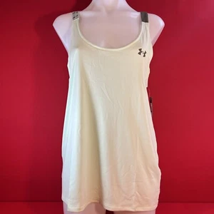 Under Armour Womens 1355609 Tank Top. Crossback Yellow/Green Size XL. NWT - Picture 1 of 6
