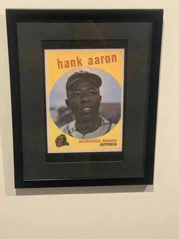 1959 Topps Hank Aaron (Custom Mini Poser) Frame Not Included (READ) Cover
