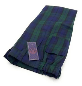 Boys Black Watch Regular Tartan Trousers Elasticated Waistband (1-8 Years) - Picture 1 of 2