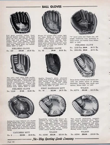 Guantes de béisbol Wilson 1963 hombre impresión cueva AD Flyer - Imagen 1 de 2