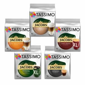 TASSIMO Vielfaltpaket XL JACOBS Kaffee Latte Macchiato Caffe Crema XL T-DISCS - Bild 1 von 10