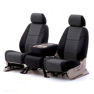 2009-10 Nissan Cube Neoprene Front Row Seat Covers Headrest, Armrest, Cupholder