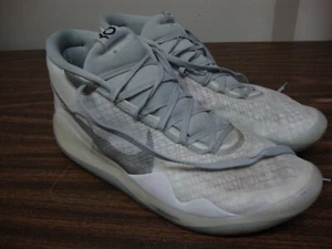 NIKE KD 12 USADO TALLA 15 BLANCO GRIS LOBO NEGRO KEVIN DURANT CK1195 101 BALONCESTO - Imagen 1 de 13