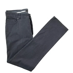 Mens 36 X 35 Ermenegildo Zegna Black Light Wash Cotton Sport Trousers - Picture 1 of 13