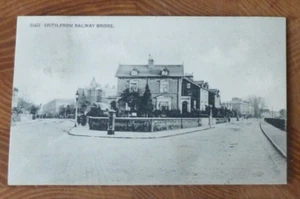 Postal Erith From Railway bridge 1909 caja de pilares pliegue Belvedere Bexleyheath - Imagen 1 de 2
