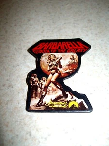 Barbarella Queen of Galaxy Jane Fonda 1980 Movie Button Pinback Video VHS Promo - Picture 1 of 2