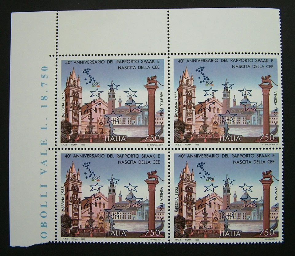 1996 Italy Block Birth Of The EEC MNH 02 - Image 1 of 1