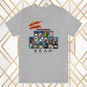 Street Fighter Character Select Retro Game Men's Gray Size S - 3XL - Picture 1 of 1