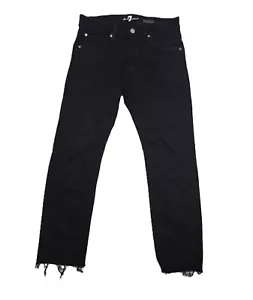 Denim lavado oscuro 7 For All Mankind Luxe Sport Paxtyn para mujer talla 29 - Imagen 1 de 11