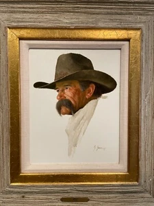 GERALD FARM   ORIGINAL OIL!!  10 X 8   "FLICK "  GREAT FRAME  GREAT CONDITION - Picture 1 of 5