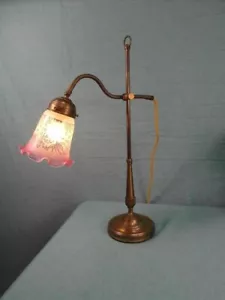 Pultlampe Tischlampe Jugendstil Berlin Messing Verstellbar Verziert Edel o6a1 - Bild 1 von 12