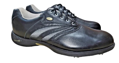 ETONIC Tour Dri Lite AC 500 Men's Black Leather Soft Spike Golf Shoes Size 12 M - Image 1 of 4