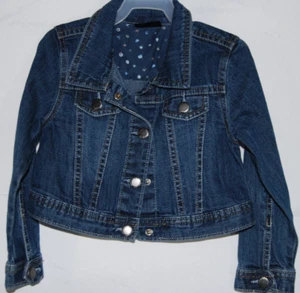 Chaqueta de Jean Genuina para Niños por OshKosh Niñas Bolsillos Botones Azul Talla 4T Nueva con Etiquetas - Imagen 1 de 8