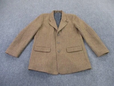 Chaqueta LL Bean Para Hombres 42 Alto Deportivo Blazer Abrigo Sarga Lana Espiga Aislante Foto 1 de 4