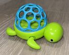 Oball Wind And Swim Turtle Tortoise Pool Toy For Baby Kid Bath Bathtub Green