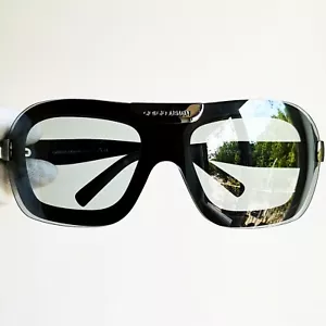 occhiali da sole GIORGIO ARMANI 2516 black gray clear mask vintage sunglasses - Foto 1 di 7