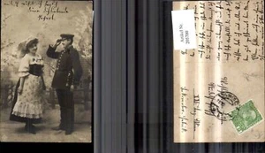 205700,Berufe Post Briefträger Frau i. Tracht pub NPG - Picture 1 of 1