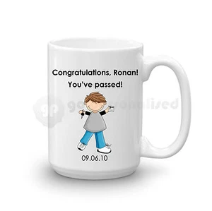 Taza grande personalizada felicitaciones pasado examen de conducción regalo para hombres niños #3 - Imagen 1 de 3