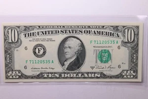 1981-A $10 Federal Reserve Note. Crisp Uncirculated., Store Sale #035063 - Picture 1 of 2