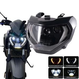 LED-Scheinwerfer mit Blinker DRLs für Yamaha MT07 MT 07 MT-07 2018 2019 2020 - Bild 1 von 13