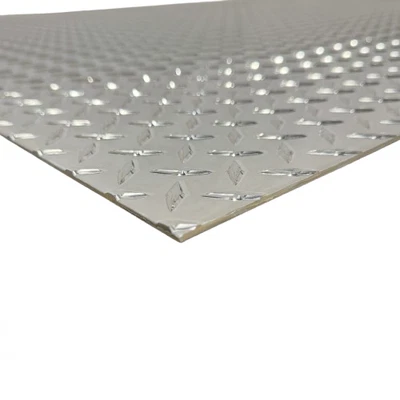 Placa de diamante de aluminio de 24" x 24" de 0,125" de espesor (1/8 pulgada) - Placa de rodadura, aleación 3003 Foto 1 de 4