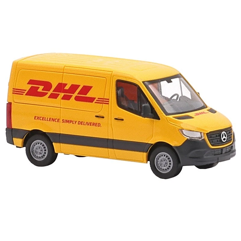 Busch 53406 - 1/87 Mercedes-Benz Sprinter Corto Passo/ Tetto Piatto, DHL - Nuovo - Immagine 1 di 1
