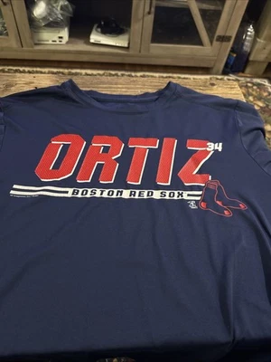 David Ortiz Boston Red Sox Majestic Evolution Tee Size Medium - Image 1 of 4