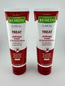 Medline Remedy Clinical Antifungal Cream 2% Miconazole 4oz – 2 Pack - Picture 1 of 2