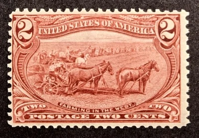 brimar: US Scott #286 Mint* (MNH, OG) TRANS-MISSISSIPPI EXPO 2¢, NH, SCV $72.50 - Image 1 of 4