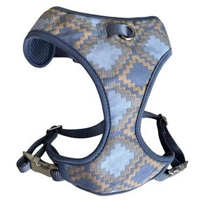 Top Paw Adjustable Canvas Breathable Mesh Dog Harness Blue Aztec Print Size S - Picture 1 of 7