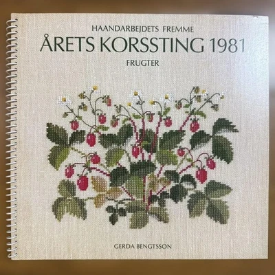 Fremme Cross Stitch Pattern Calendar 1981 “Berries” by Gerda Bengtsson Denmark - Image 1 of 4