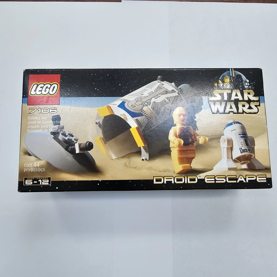 LEGO 7106 Star Wars Droid Escape New Sealed Retired 2001 R2D2 C3PO Pre-Disney - Image 1 of 4