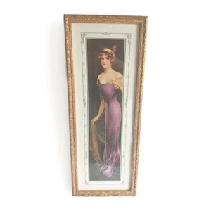 Penelope By Hamilton King Matted & Framed 9.25" X 24.5" - Picture 1 of 8