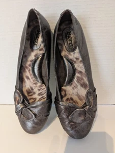 Born Shoes Womens Size 8 Leather Ballet Flats Bow Comfort Cushion.  - Picture 1 of 12