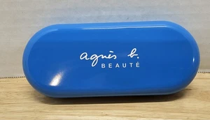 Agnes B. Beaute Blue Hardcase For Eyeglasses Or Makeup Clamshell - Picture 1 of 4