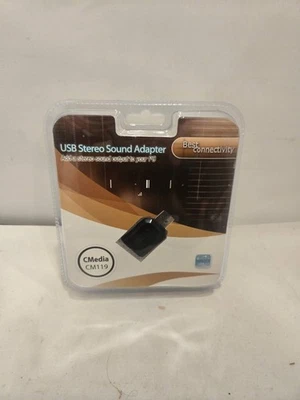 *NEW IN BOX* USB Stereo Audio Adapter C Media CM119 USB 2.0  - Image 1 of 4
