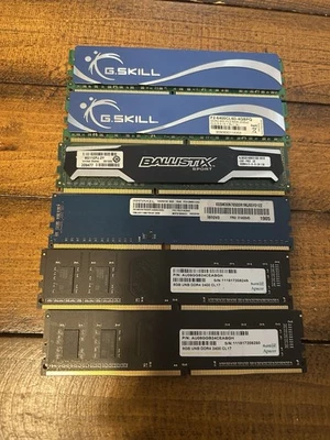 Assorted Desktop DIMM Ram 8gb DDR4 PC4 Desktop Memory - Image 1 of 2