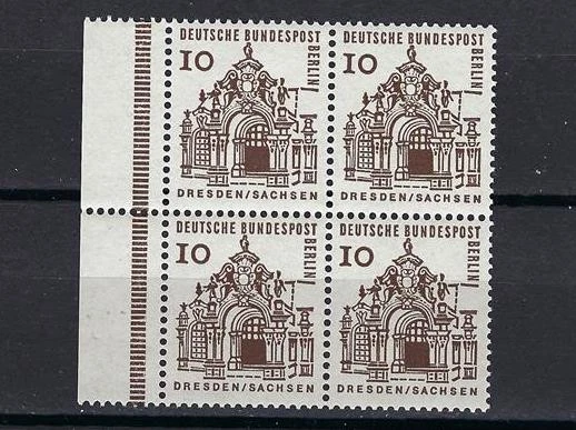 Germany Berlin 1964 Sc# 9N215 Zwinger Dresden block 4 MNH - Image 1 of 1