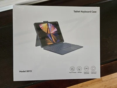 IPad Pro 13 M4 PU Leather Folio Case Wireless Detachable Magic Keyboard Grey - Image 1 of 4