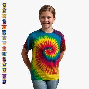 COLORTONE - Kinder Batik T-Shirt 'Swirl' | Flower-Power Hippie