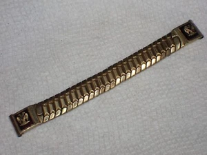 Golden Gem Men's Strap Watch Band Bracelet Masonic 32nd Degree End Good 15.9 mm - Picture 1 of 6